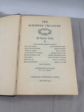 The Scribner Treasury 22 Classic Tales 1953 Hardcover is a collectible book feat